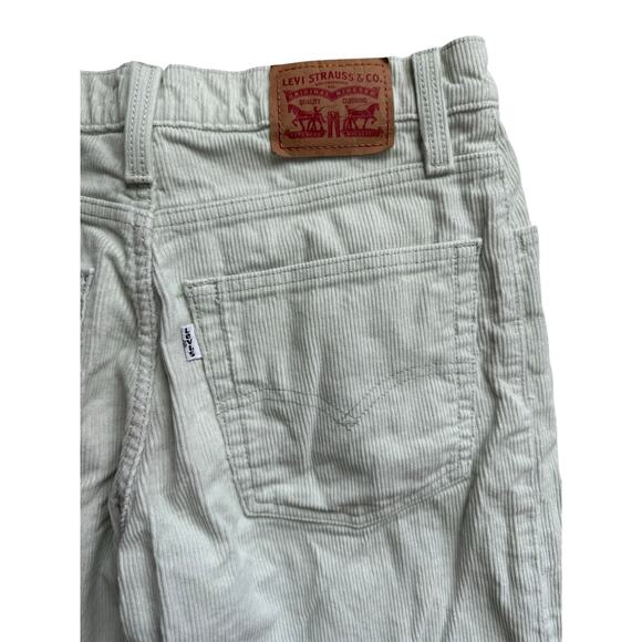 Levi’s 94 Baggy Corduroy Pants Mint Green High Rise Straight Leg Women’s 27 - Picture 6 of 10